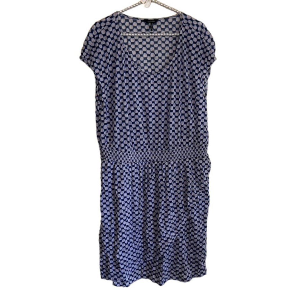 💐🌷Daisy Fuentes Fun Elastic Waist Dress with Cap Sleeves Size XL EUC